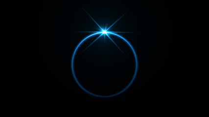 Abstract ring background with luminous swirling backdrop. Glowing spiral. The energy flow tunnel. shine round frame with light circles light effect. glowing cover. Space for your message.