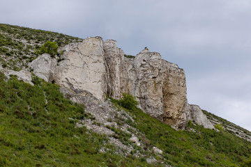 Fototapeta na wymiar Landscape with Cretaceous Rocks