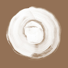 Abstract circle acrylic and watercolor painted background.