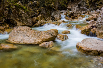 Strom in der Pöllatschlucht, Allgäu in Bayern