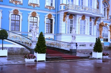 Extérieurs du palais de Tsarkoïe Selo (Ville de Pouchkine/Russie)