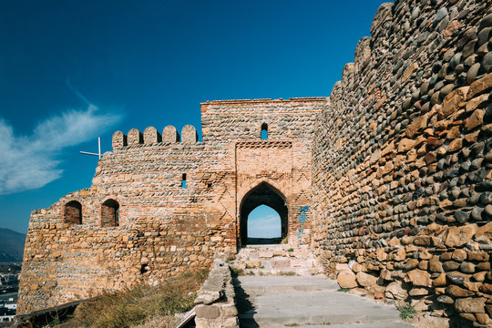 Gori, Shida Kartli Region, Georgia. Gates And Walls Of Gori Fortress