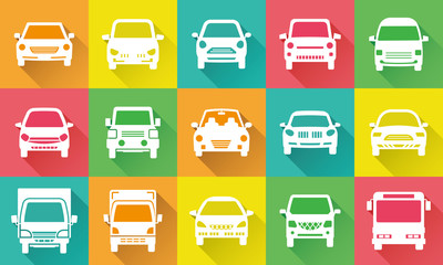 デフォルメした車のアイコンギャラリー