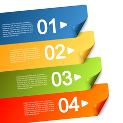 info graphic with four options