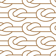 Rope node pattern. Bonded twine ornament.  Textile texture