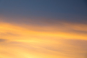 Colorful clouds before sunset