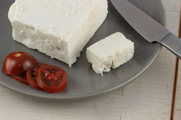 Preparing breakfast with cheese