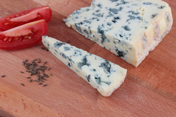 Preparing breakfast with cheese