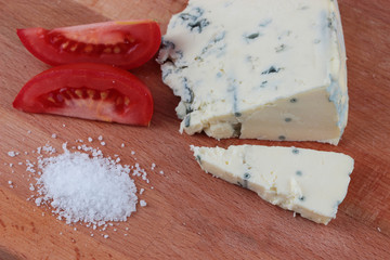 Preparing breakfast with cheese