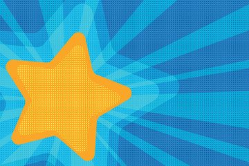 background yellow star pop art