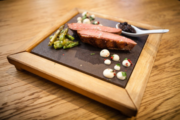 Grilled duck breast