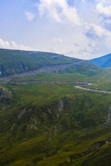 Obraz premium Spectacular road on the mountain in the Carpathian Mountains in Romania