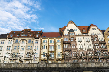 Classic houses in Dusseldorf, Germany