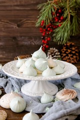Little meringues made from aquafaba