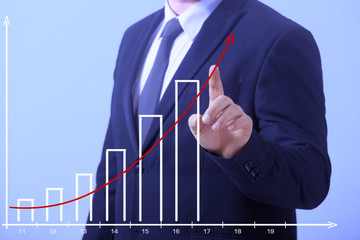 business Man Gewinn steigerung
