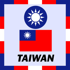 Official ensigns, flag and coat of arm of Taiwan