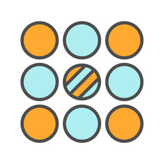 Contradictory color icon