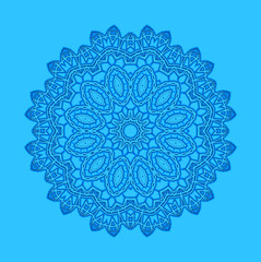 Blue background with abstract shape