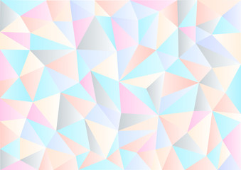 Colorful pastel background in style Low Poly, geometric background, vector illustration