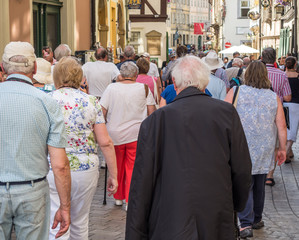 Rentner Reisegruppe