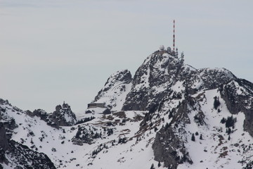 Der Gipfel des Wendelstein im Winter