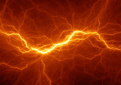 Burning plasma lightning, hot energy