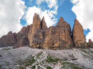 Fototapeta premium An den Drei Zinnen, Dolomiten