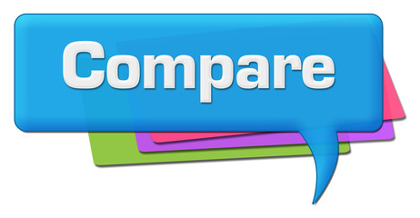 Compare Blue Colorful Comment Symbol 