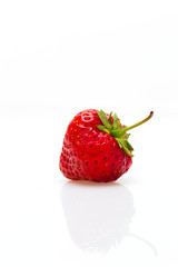 Berries of a strawberry on a white background