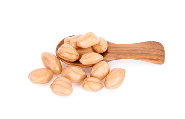  Boiled peanuts isolated on white background