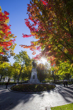 Montreal, Dorchester Square, In Autumn