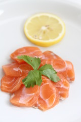 Salmon with lemon