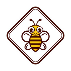 cartoon bee logo