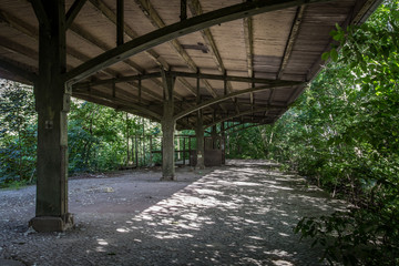 Alter verlassener Bahnhof in Berlin  Brandenburg, Lost Place
