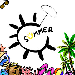 vector illustration summer