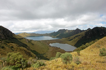 Mojanda lake, also called Laguna Caricocha, Ecuador, Central America