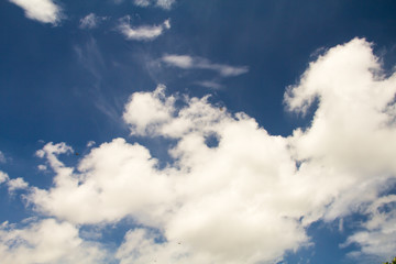 Obraz premium blue sky with cloud closeup