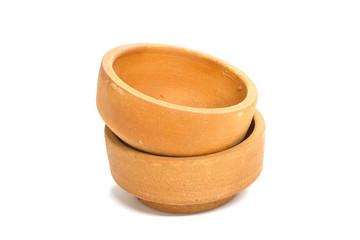 ceramic brown flower pot