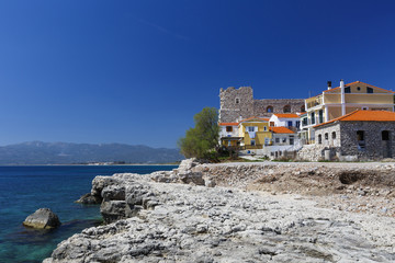 Castle in Pythagorio town on Samos island, Greece. 
