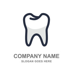 Tooth Dentist Dental Care  Logo Vector Icon Business Template 