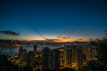 dusk of Hong Kong
