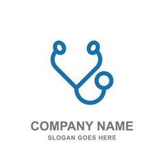 Fototapeta premium Stetoschope Medical Healthcare Doctor Logo Vector Icon Business Template