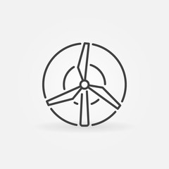 Windmill concept icon