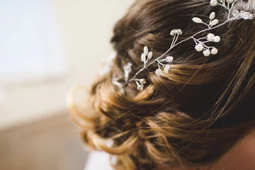 Fotobehang Bride's Hair © Jennifer