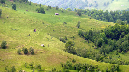 Landschaft in den Karpaten in Rum&auml;nien