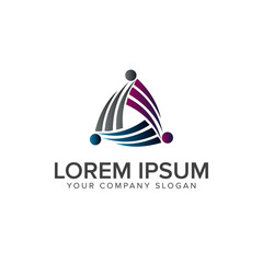 Fototapeta premium Business and Consulting logo. technology logo design concept template