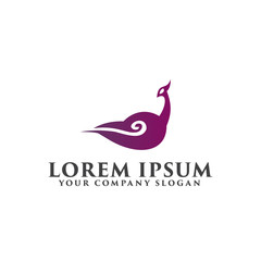 Fototapeta premium goose cloud logo design concept template