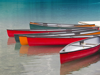 Canoes on the Lake