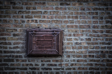 Brown brick wall