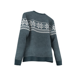 Sweater on white background. 3D illustration, Clipping Path